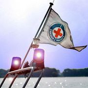 Wasserwacht Boot im Einsatz